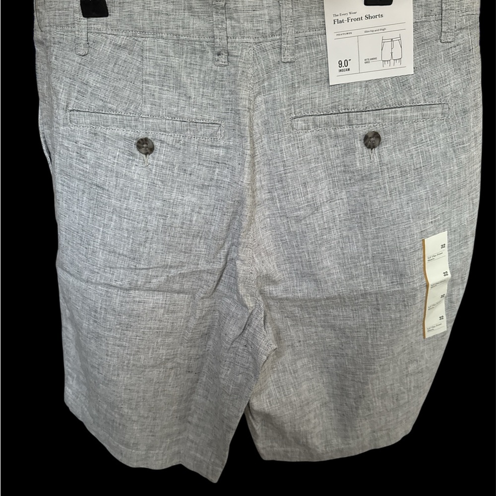 Goodfellow & Co. Men's Heather‎ Gray Flat Front Shorts size 32 - Picture 2 of 3